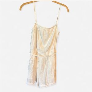 American Eagle Outfitters White Eyelet Romper